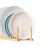 Égouttoir à Vaisselle en Bambou Naturel – Support Écologique Cuisine thumbnail 1