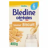 BLEDINA - Blédine Céréales Biscuit Sans Sucre – Dès 6 Mois 400g thumbnail 1