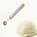 cuillère à glace et fruits en acier inoxydable thumbnail 1