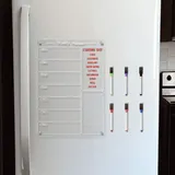 Planificateur acrylique 3D - tableau blanc - autocollant magnétique pour réfrigérateur thumbnail 1