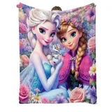 Couverture Flanelle Enfants – Elsa et Anna Haute Définition thumbnail 1
