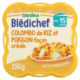 BLEDINA - Blédichef Colombo de Riz & Poisson Créole 250g – Dès 15 mois thumbnail 1
