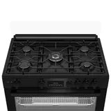 Cuisiniere Beko 5 feux 90X60 à Gaz Noir BGGR11225GB thumbnail 2