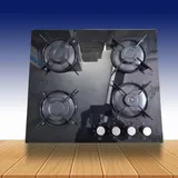 Plaque De Cuisson Technolux Encastrable 4FEUX 60X60 Verre Noir TCX6BH4GG thumbnail 1