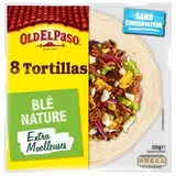 Tortillas de blé nature Old El Paso x8 326 g thumbnail 1