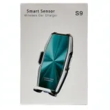 Support Téléphone Voiture avec Chargeur Sans Fil Qi SMART SENSOR S9 thumbnail 1