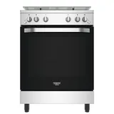 Cuisiniere Hotpoint 4FEUX A Gaz 60X60 Four A Gaz Gris HS67G2PMX/IT/1 thumbnail 1