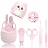 HyAdierTech - Kit de Manucure Bébé, 4-en-1 (étui, coupe-ongles, ciseaux, lime & pince à épiler) thumbnail 1