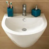 Lavabo suspendu BG-016 en céramique blanc thumbnail 6