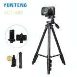 Trépied Caméra et Téléphone YUNTENG VCT-680 en Aluminium thumbnail 1