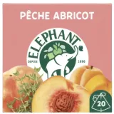 ELEPHANT - Thé Infusion Pêche Abricot - 20 sachets thumbnail 1
