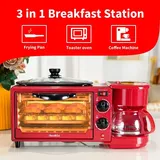 Mini Four Decakila 9 litres Electrique avec Grille 3 en 1 Rouge KEEV003R thumbnail 4