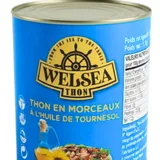 Thon morceaux à l'huile de tournesol Welsea 800 g thumbnail 1