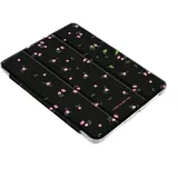 Coque de protection en silicone à motif floral dispersé noir - iPad thumbnail 1