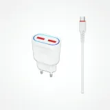 Chargeur Mural ICONIX IC-HC1022 Type-C 12W Double Ports thumbnail 1