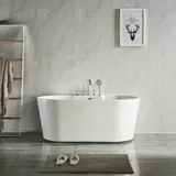 Baignoire YJ1019A en acrylique-coloris blanc thumbnail 1