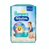 PAMPERS SPLASHERS - Lot de 11 couches de bain jetables - taille 4-5 (9-15 kg) ki thumbnail 1