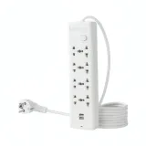 R SCAR RS-114U (10M) Multiprise électrique 8 prises (10M) Avec 2 Ports de Chargement USB thumbnail 1