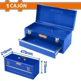 Boîte à outils en acier avec tiroir WADFOW - WTB8A22 thumbnail 3