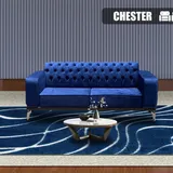Salon Canapé 7 places Couleur Au Choix Chester thumbnail 4