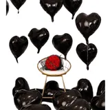Lot de 10 Ballons en Feuille d'Alu Forme Cœur - 18 pouces thumbnail 1