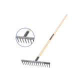 Râteau à Gravier avec Manche en Bois (14 Dents) thumbnail 1