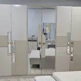 Chambre à Coucher Armoire 6 battants 6 pièces Beige Bambi thumbnail 6