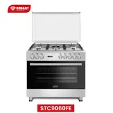 Cuisiniere Smart Technology 5FEUX 90X60 A Gaz Haut De Game Gris STC9060FE thumbnail 1