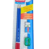 Crayons noirs Reynolds x2 avec taille-crayon et gomme thumbnail 1