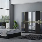 Chambre à Coucher 6 battants 4 pièces Bleu Alpina Sky thumbnail 1