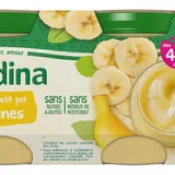 BLEDINA - Mon 1er Petit Pot Compote Bananes dès 4/6 mois - 2 x 130 g thumbnail 1