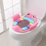 Ensemble d’Accessoires de Salle de Bain pour Enfants – Siège de Toilettes Mignon Garçon – Rose thumbnail 1