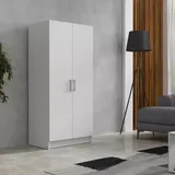 Armoire 2 battants 850X450X750 Cm Blanc ARB002 thumbnail 6