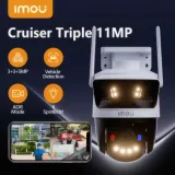 Caméra IP Wi-Fi extérieure 11MP avec triple objectif thumbnail 1