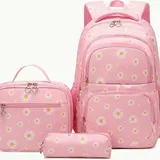 Sac à Dos Enfants 3 Pièces – Durable et Confortable Rose thumbnail 1
