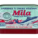 Sardines à l'huile Mila 125 g thumbnail 1
