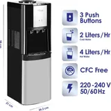 Fontaine Enduro 3ROBINETS avec Frigo Blanc WD120FRHCA thumbnail 2