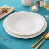Assiette Ronde avec bord ondulé Incassable thumbnail 3