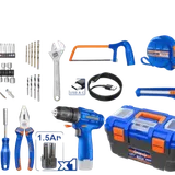 Mallette d'Outils Complète 77 Pièces avec Perceuse Sans Fil 12V - WDT1B77 thumbnail 1