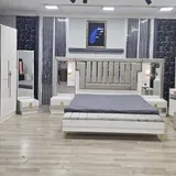 Chambre à Coucher Armoire 6 battants 6 pièces Blanc Bambi thumbnail 1
