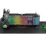 Krom - Krom NXKROMKRRR clavier Souris incluse Jouer USB Noir thumbnail 1