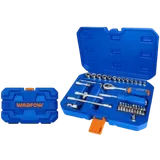 Coffret de Douilles et Embouts 1/4" CR-V (45 Pièces) - WADFOW WST4D45 thumbnail 1