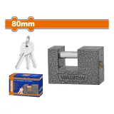 Rectangular type iron padlock thumbnail 1