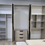 Chambre à Coucher Armoire 6 battants 6 pièces Beige Bambi thumbnail 5
