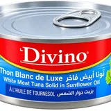 Thon entier à l'huile de tournesol Divino 185 g thumbnail 1