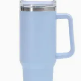 Gobelet Isolant Réutilisable en Acier Inoxydable – Style Stanley Cup 40 oz - Bleu Ciel thumbnail 1