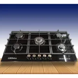 Plaque Technolux Encastrable 5FEUX 90X60 A Gaz Noir TEC5GG thumbnail 1