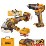 Pack INGCO 20V | Meuleuse & Perceuse Brushless thumbnail 1