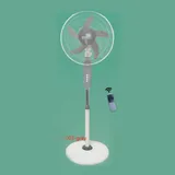Ventilateur Tigerbrother 16' Sur Pied Avec Commande Gris 16002R thumbnail 1