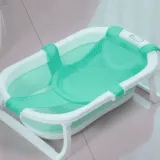 Filet de bain flottant pour bébé – Tapis sécurisé à 5 pinces thumbnail 1
